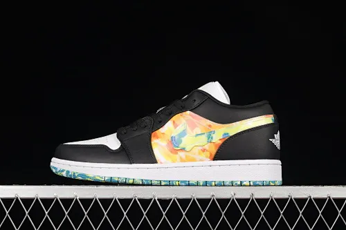 All categories Air Jordan Jordan series basketball shoes Air Jordan 1 Low Air Jordan 1 Low "Drip" AJ1 Joe 1 black green orange low-top casual sneakers DJ6252-038